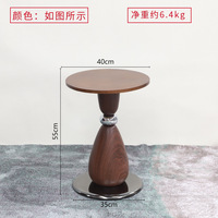 Décorations créatives pour la maison, style nordique, table d'appoint/de coin multifonctionnelle en bois en forme de goutte d'eau, table d'angle moderne pour salon, vente en gros