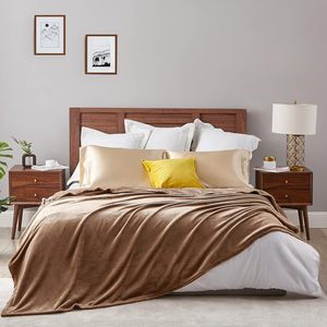 Bán Buôn Rắn Màu Sợi Nhỏ Mùa Đông Chăn Ấm Flannel Giường Ném Lông Cừu Giá Rẻ Sợi Nhỏ Mùa Đông Giường Chăn - Product Image 5