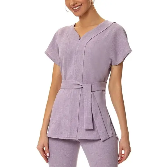 Uniformes de spa personnalisés en coton/polyester uniformes de salon de beauté pour femmes