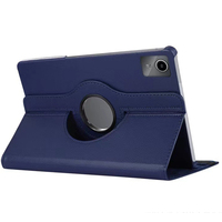 Étui pour tablette Tab M11 11 pouces 2024, rotation à 360 degrés, motif litchi, cuir, anti-chute, multicolores