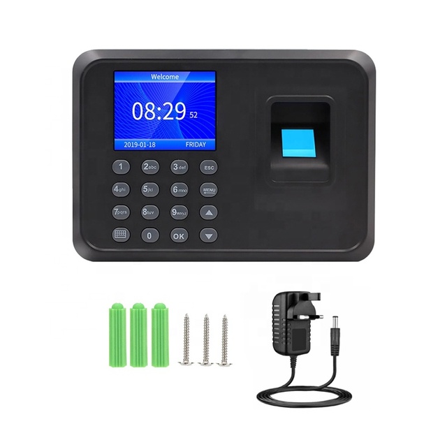 Hot Selling Attendance Machine Staff Time Management Employee Biometric Fingerprint Card Punch Attendance Machine