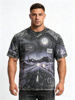 T-shirt unisexe personnalisé avec impression graphique, prix d'usine, t-shirts décontractés de haute qualité, impression sur t-shirts 100% coton, t-shirt personnalisé