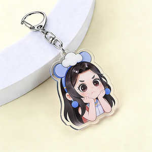 Özel Baskılı Akrilik Anahtarlık Charm'ları Anime Çizgi Film Akrilik Anahtarlık Şeffaf Epoksi Şeffaf Akrilik Anahtarlık Özel - Product Image 1