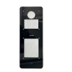 Panneau de porte d'interphone de bâtiment, panneau frontal PC ABS avec acier inoxydable brossé, compatible avec la plupart des définitions de câblage de marque OEM - Product Image 1