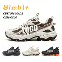 Chaussures de sport décontractées pour hommes, nouvelle conception personnalisée, fabricant de baskets tendance, confortables, en mesh et PU, unisexes, pour la marche et le sport