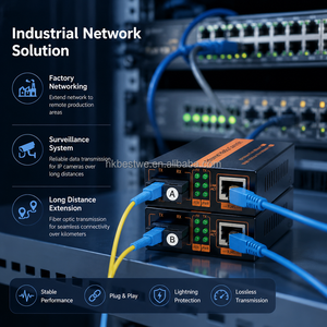 ตัวแปลงสัญญาณใยแก้วนำแสงเดี่ยวแบบปรับปรุง (100Mbps 25กม.) โหมดเดียว Simplex SC Ethernet FTTH - Product Image 6