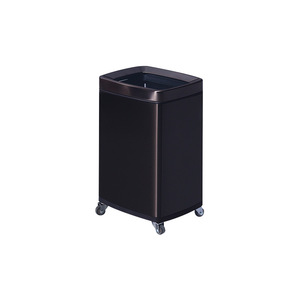 Square open-top trash can with wheels, suitable for bathrooms, bedrooms, upright hand towel dispensers, and <b>kitchen</b> - Product Image 5
