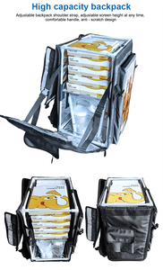 กระเป๋าเป้สะพายหลัง <span class=keywords><strong>LED</strong></span> แบบกำหนดเองสำหรับการส่งอาหาร ป้ายดิจิทัล และจอแสดงผล <span class=keywords><strong>LED</strong></span> - Product Image 6