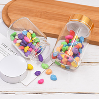Pot en verre borosilicate transparent de 120 ml, 150 ml, 180 ml avec bouchon à vis, sérigraphié gratuitement pour l'emballage de capsules, bonbons, vitamines et aliments