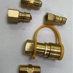 Conector Rápido Universal para Propano de 3/8 Pulgadas NPT para Parrilla Exterior, Cocina, Repostería, Barbacoa, Adaptador de Manguera de Gas Metálica - Product Image 4