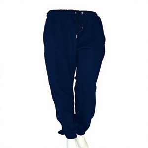 Pantalon de survêtement bleu marine pour femme, coupe ample, impression de logo personnalisée, OEM, marque privée, vente en gros, vêtements décontractés, polyester/coton, pantalon cargo - Product Image 1