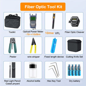 FTTH Kit strumenti SKL-6C in Fibra ottica mannaia con Fibra ottica misuratore di potenza visive Fault Locator OPM Vfl sorgente luminosa CFS-2 Stripper - Product Image 6
