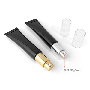 Tubos Cosméticos Blancos y Negros de 30/40/50 ml de Marca Privada, Dispensador de Bomba de Vacío de Aluminio Electrochapado, Botellas Vacías - Product Image 3