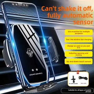 Support de téléphone inductif pour <span class=keywords><strong>voiture</strong></span> compatible avec les chargeurs sans fil Apple, Android et <span class=keywords><strong>Huawei</strong></span>, support de navigation monté sur le véhicule - Product Image 1