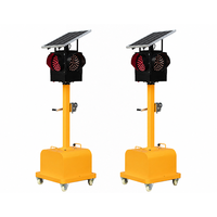 Feu de signalisation solaire 200 mm, autonomie de 72 heures, DC12V pour les chantiers de construction et les zones isolées