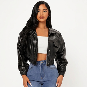 Nouvelle Collection 2025 – Blouson Moto Femme en Cuir Véritable, Tissu Velours Côtelé Doux et Respirant de Haute Qualité - Product Image 3