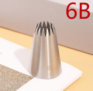 أنابيب متوسطة الحجم مغلقة رأس نجمي صقيع غير ملحومة من الفولاذ المقاوم للصدأ فوهة صقيع للكعك والبسكويت والمعجنات أدوات خبز تصنعها بنفسك - Product Image 1