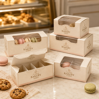 Caja para Pastelería, Empaque Plano de Cartón Blanco para Panadería, Suministro Personalizado Impreso para Exhibición en Tiendas de Postres