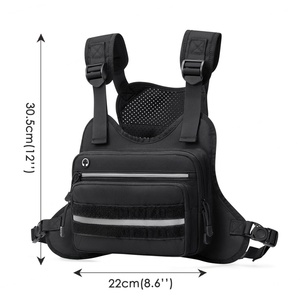 Sac de poitrine tactique à accès rapide, gilet tactique Molle, sac EDC pour voyage, randonnée, cyclisme, course à pied - Product Image 2