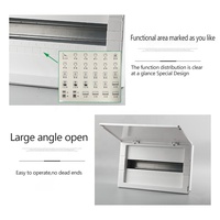 Boîte métallique encastrée LYEBOX LYB1-24 voies, IP40, pour distribution électrique MCB, avec couvercle en plastique