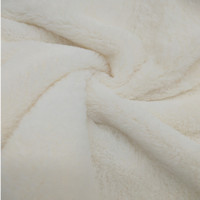 Tissu en peluche longue imitation fourrure de lapin pour vêtements, jouets en peluche, animaux de compagnie, tissu en peluche simple face