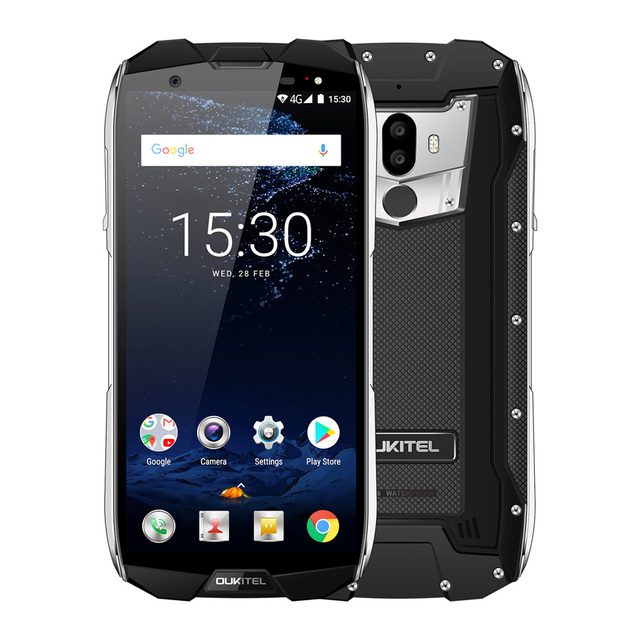 OUKITEL WP5000 5.7" Display IP68 Waterproof Mobile Phone MTK6763 Octa Core Android 7.1 6GB 64GB 5200mAh Fingerprint Smartphone