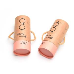 Estuche Rígido para Gafas de Niños, Resistente al Polvo y al Agua, Caja de Gafas de Tubo de Papel Kraft para Niños, Venta al Por Mayor - Product Image 3