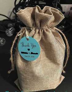 Bolsa de Yute Biodegradable para Regalos y Snacks de Halloween, Acción de Gracias y Navidad, con Cordón, Apta para Alimentos - Product Image 2