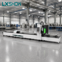 Penjualan Langsung Pabrik Mesin Pemotong Laser Fiber Pipa Logam Persegi LX62TE untuk Pipa