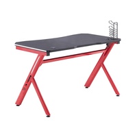 Table d'ordinateur de bureau, cadre en acier noir, pour café Internet,