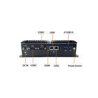PC industriel robuste sans ventilateur Whiskey Comet Lake I5 8e/10e génération I7 8e génération, alimentation large plage 9-36V, double LAN, emplacement SIM 5G pour nœud de calcul en périphérie