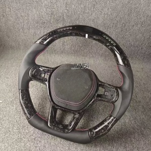 Pour Honda <span class=keywords><strong>Civic</strong></span> 11ème génération & Integra Volant perforé en carbone forgé avec affichage LED et matériau en cuir - Product Image 6