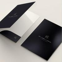 Carpeta de Certificados Personalizable Ango A4 de Tapa Dura, Cartón Verde, Papel Especial, Material PU, Logotipo Negro, Impresión UV