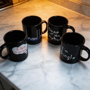 Taza <span class=keywords><strong>de</strong></span> Cerámica Esmaltada <span class=keywords><strong>de</strong></span> 11 oz, Diseño Novedoso, Taza <span class=keywords><strong>de</strong></span> Café HARVIT HY113-MC005, Artículos <span class=keywords><strong>de</strong></span> Cerámica para el Hogar y Jardín, Uso Diario - Product Image 2