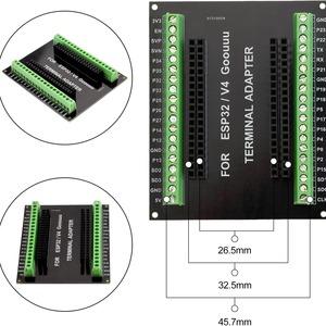 อะแดปเตอร์เทอร์มินัล Esp32 บอร์ดขยาย 38 พิน สำหรับบอร์ดพัฒนา Esp32 พร้อมอินเทอร์เฟซ Gpio และ Uart - Product Image 2