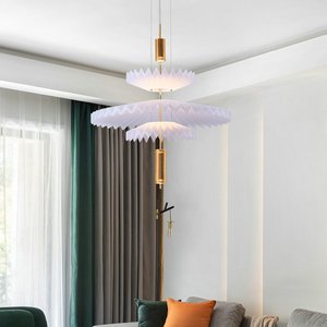Candelabro decorativo de interior minimalista escandinavo personalidad creativa arte danés Ins viento paraguas en forma de luces colgantes - Product Image 4