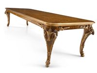 Table à manger en bois massif de conception royale, taille personnalisée, sculpture française, table de haute qualité, Guangdong Foshan