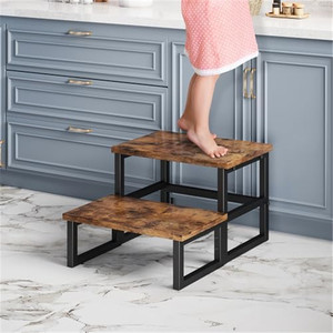 Hiện Đại Bền 2-Bước Gấp Bằng Gỗ Thang Băng Ghế Dự Bị Ghế Đánh Bóng Nhà Bếp Ghế Leo Núi Cầu Thang Ghế Chân Bước Phân - Product Image 4