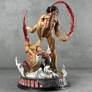 <span class=keywords><strong>Figura</strong></span> de PVC del Guerrero Titán de Anime, <span class=keywords><strong>Eren</strong></span> T en Forma de Combate, Modelo de Diorama con Base, Adorno de Habitación No Oficial para Entusiastas del Anime - Product Image 3