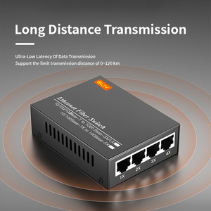 1 Port SFP SC Fiber Optic Media Converter 4 Port RJ45 POE Gigabit <b>Ethernet</b> <b>Switch</b> TX to FX SX LX for LAN Network - Product Image 2
