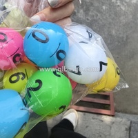 Balle de bingo en ABS de 40 mm personnalisée avec logo imprimé sur 6 faces, adaptée aux machines de tirage au sort et aux machines de jeu de bingo