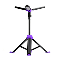 Lampe de camping portable à LED, trépied télescopique, étanche, rechargeable, avec contrôleur d'éclairage pour le camping, la randonnée, le surf