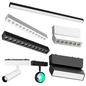 Éclairage LED linéaire en aluminium DC48V pour intérieur, style moderne, système magnétique, montage en surface, rail encastré, éclairage de magasin - Product Image 2