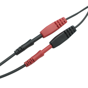 Fabrika özel fizyoterapi kablosu 2.0mm yuvarlak tüp sonu SR çift 2.0mm elektrot Pin kurşun tel terapi kablosu - Product Image 3