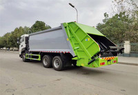 Camion compacteur de déchets Euro 6 6x4 22CBM, véhicule de collecte des déchets à chargement arrière automatique pour transfert municipal