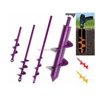 4 packs de forets à tarière 1.6*9 /3.15*12/2*14.5/1.6*17.8 "Tarière à bulbes de fleurs pour plantes de jardin Tarière à bulbes rapide et tarière pour plantes de literie