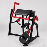 Machine à curls assis professionnelle à charge par plaques pour biceps, banc de curls Preacher, équipement de fitness pour salle de sport