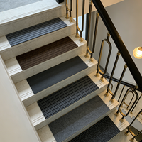 Tapis antidérapant pour escalier intérieur, auto-adhésif, polyester, moderne, tapis de protection, dimensions personnalisées