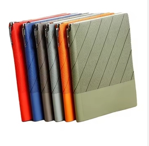 Wholesale Office Custom Logo <b>Leather</b> Notebook Personalized PU Notebook Printing logo Office Notebook - Product Image 1