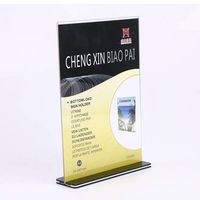 Support de menu en acrylique et panneau de table en plastique pour panneaux publicitaires et tentes de table